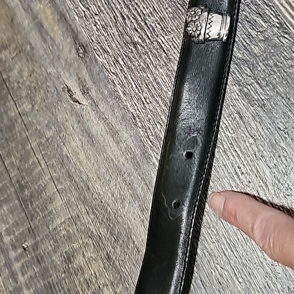 Brighton Black Leather Belt - Picture 11 of 11